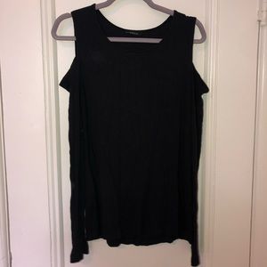 Black long-sleeve top